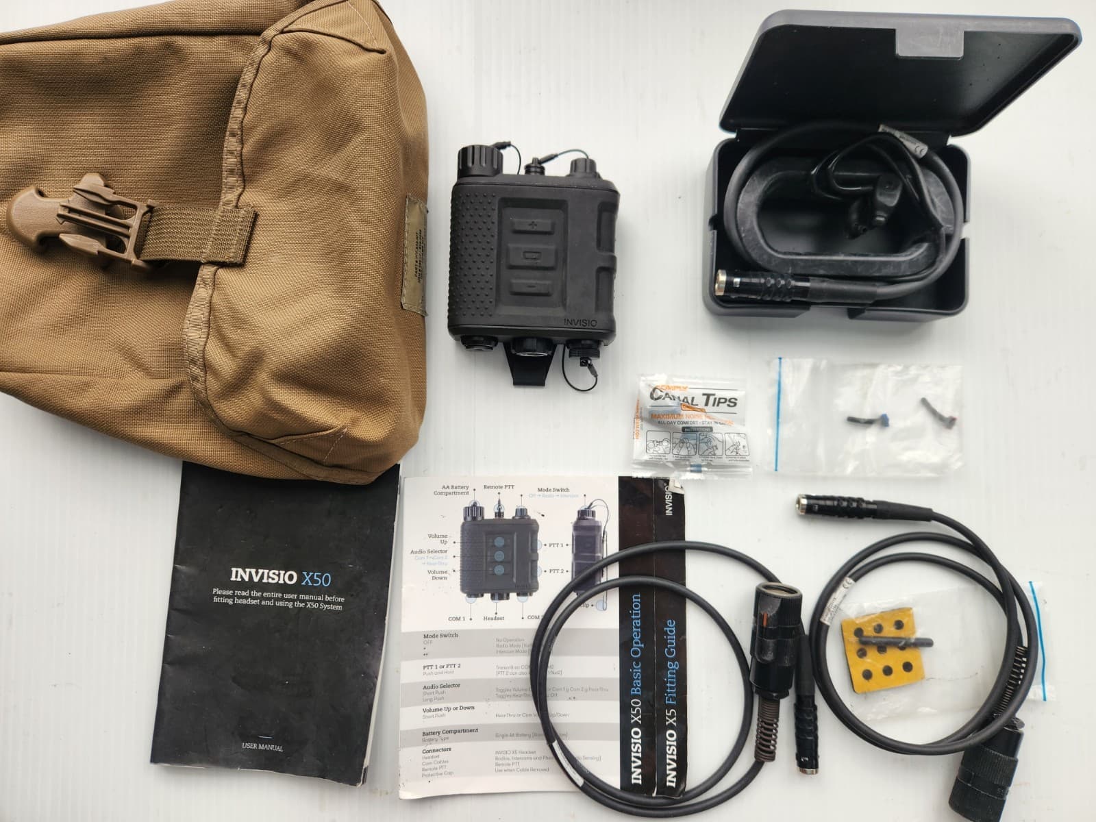 Genuine INVISIO X50 DUAL COMMS Gen II  Kit With X5 Headset, tested, guaranteed