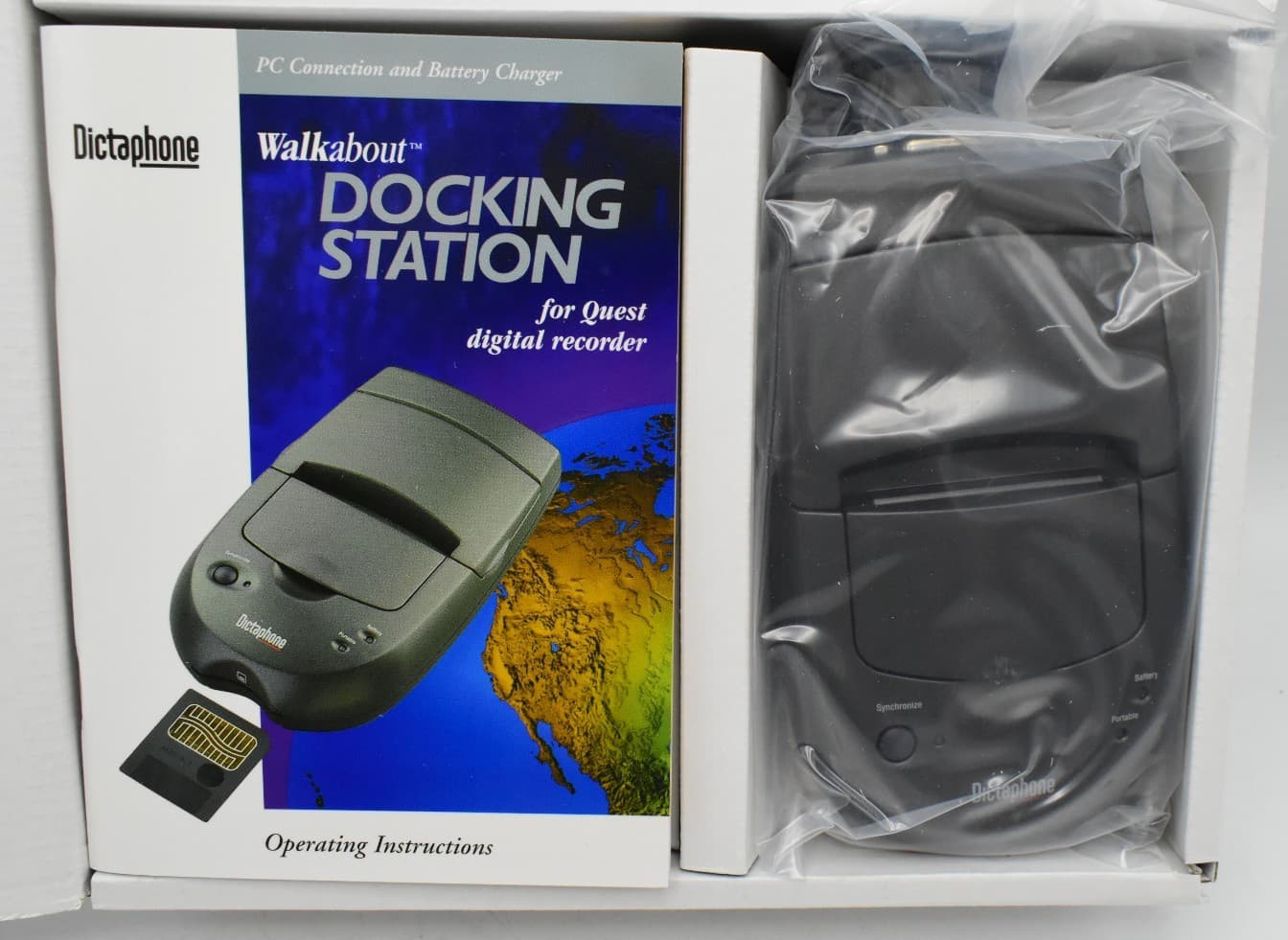 Dictaphone Walkabout Quest Digital Recorder with Docking Station Model 1513 6