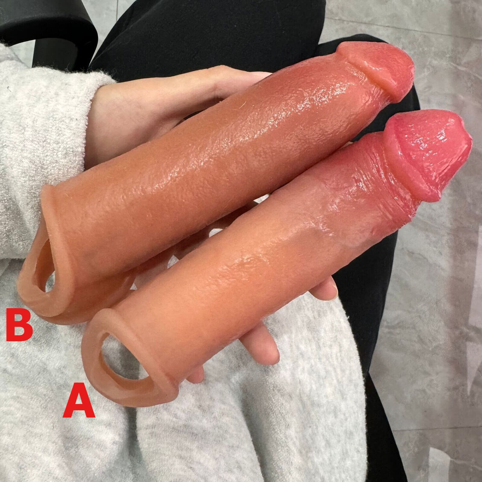 Male Cock-Girth-Enlarger-Enhancer-Penis-Extension-Extender-Sheath-Sleeve-Men Big 4