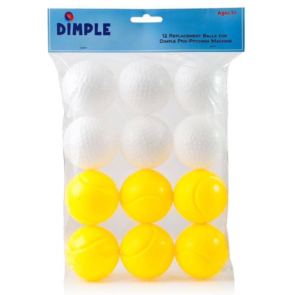 (LOT of 3) DC12357 Dimple Plastic 2inc Balls for use w/ Dimple Pitching Machine 2