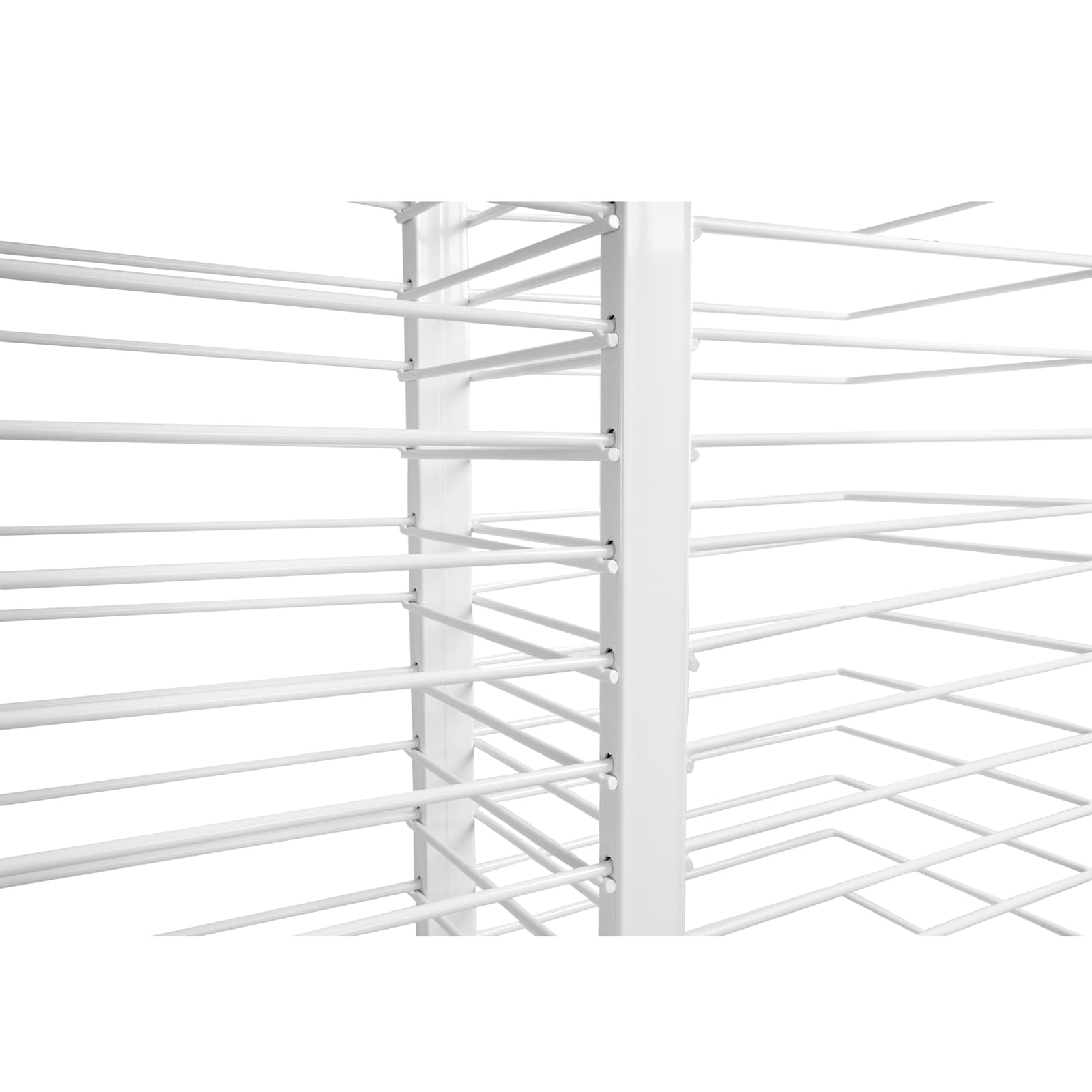 25LBS 4 Casters White Art Drying Rack For Doors/Shelves/Paint Shops 50 Shelves 6