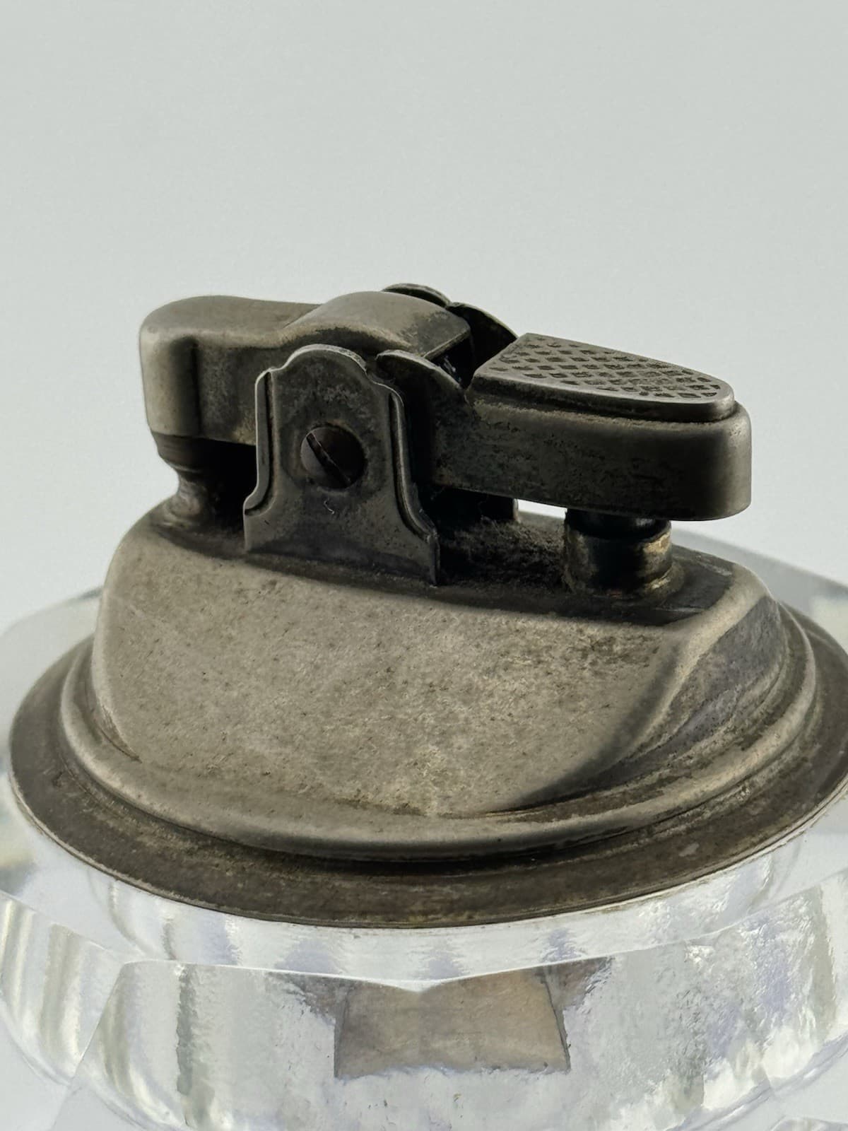 Vintage Japan Table Lighter Hand Cut Glass-Crystal 1970s 4