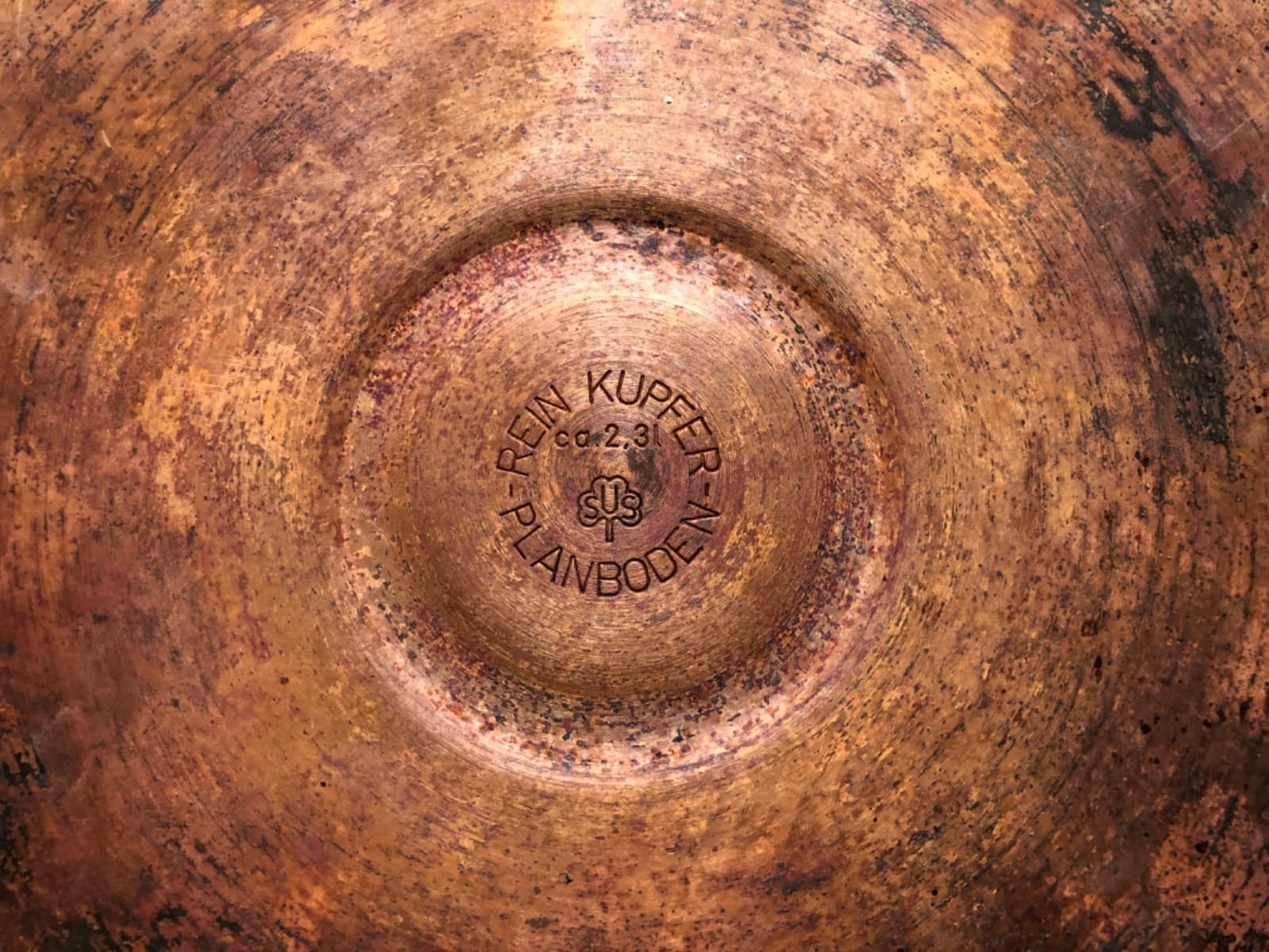 REIN KUPFER  PLANBODEN MCM TEA KETTLE PINK HANDLE COPPER BOTTOM 6