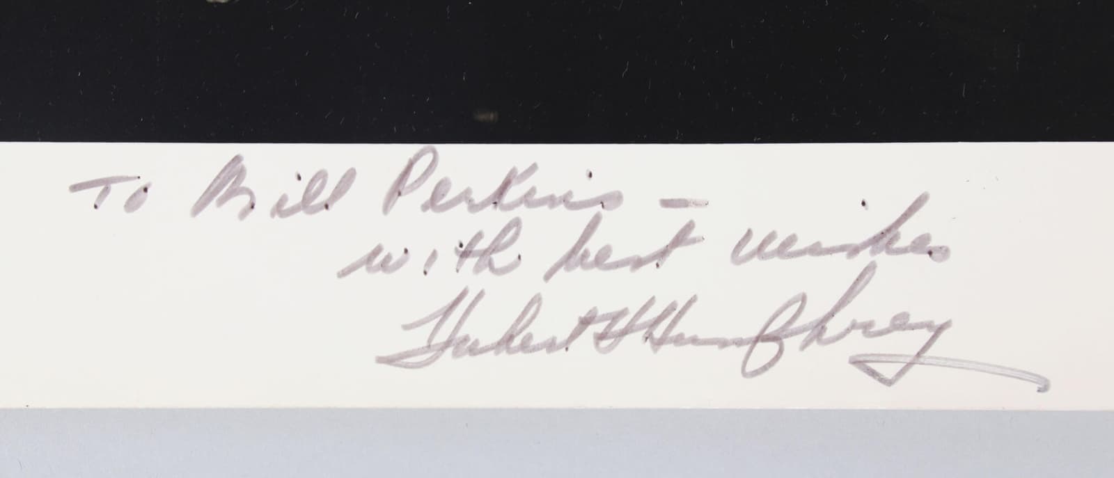 Hubert H. Humphrey Signed Photo 8x10 Vice President - COA JSA 2