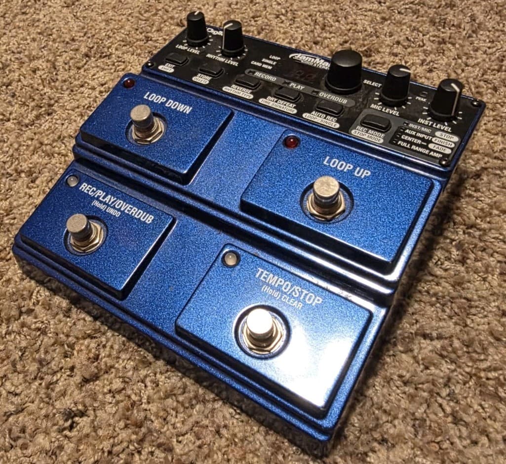 DigiTech JamMan Stereo Looper/Phrase Sampler JML2V-01 Tested NO POWER CORD