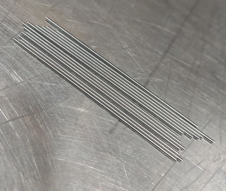 Lot Of 12 - USA Hutchinson .85mm x 2" Low Drill Blank Reamer Pin Gage Drill Tool 2