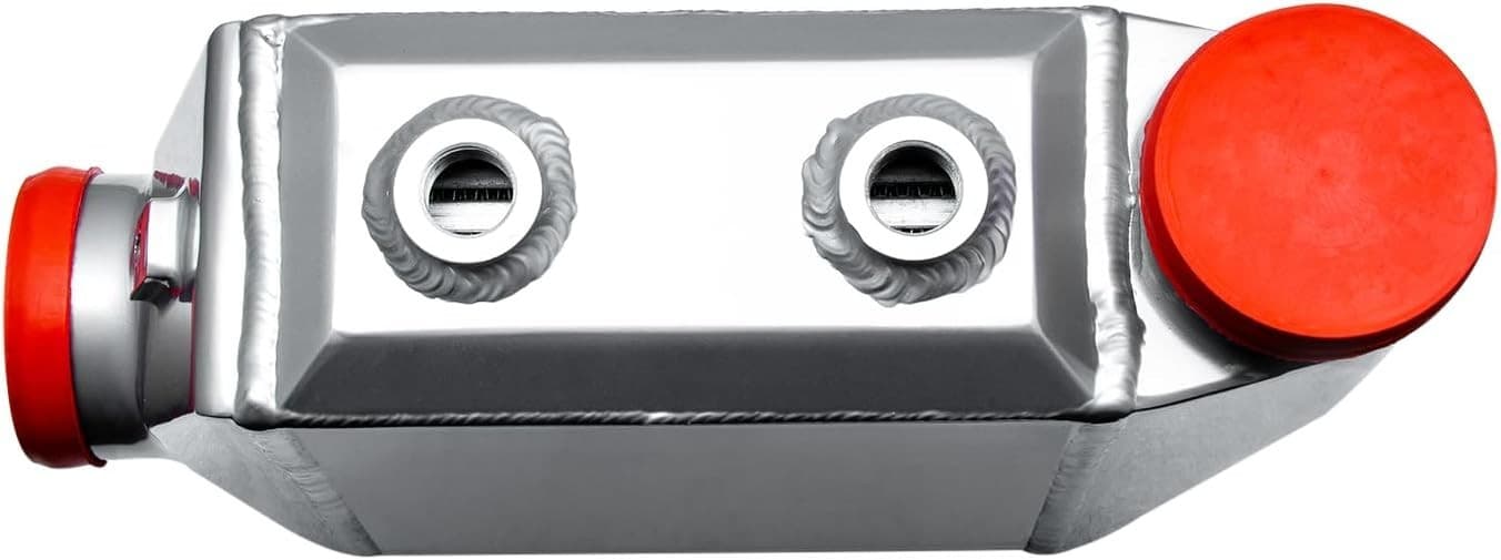 Universal Aluminum Liquid Water to Air Intercooler 9x10.6x4.5in, Core Air Silver 3