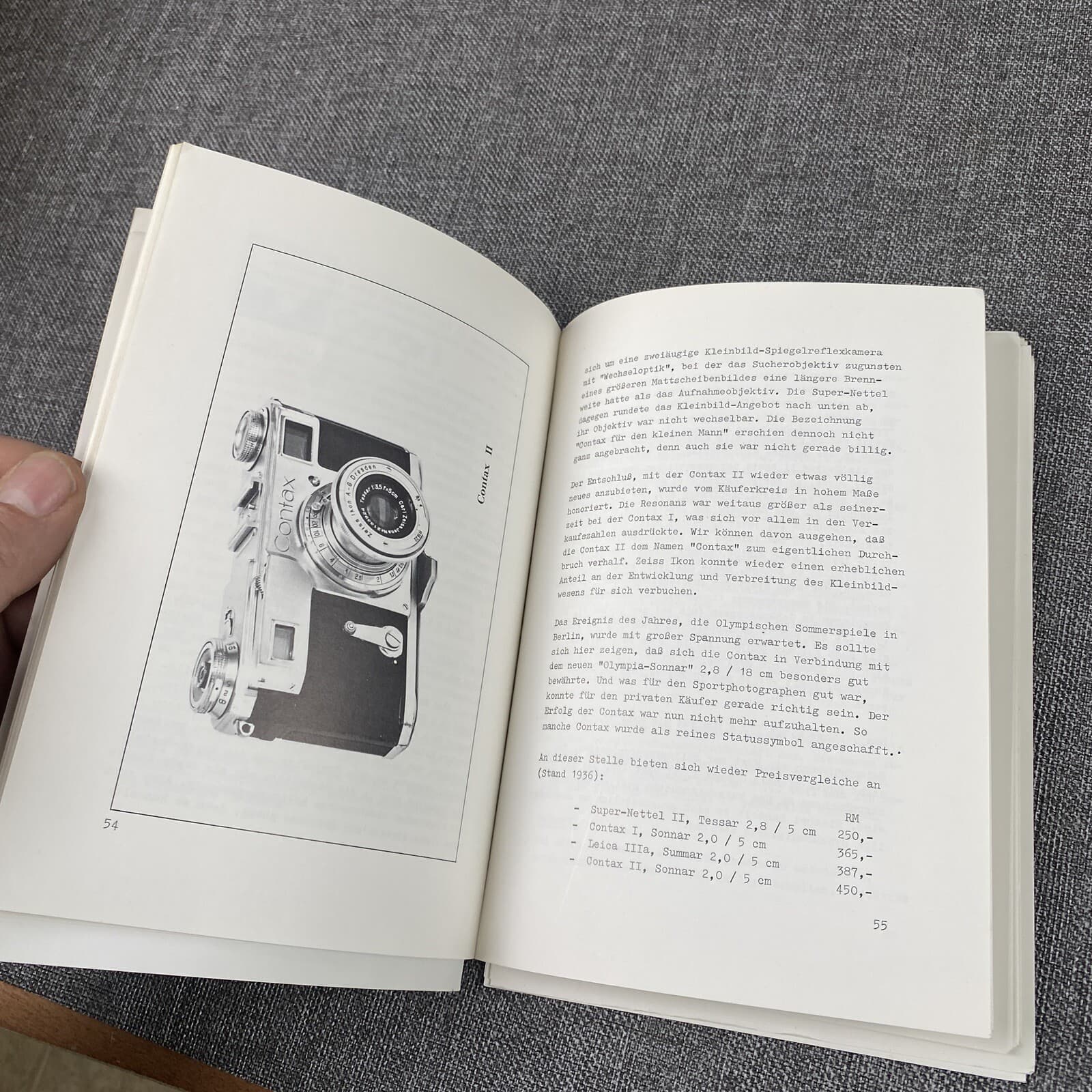 Vintage History of the Contax Part I - 1932-1945 by Hans Jurgen Kuc 1981 5