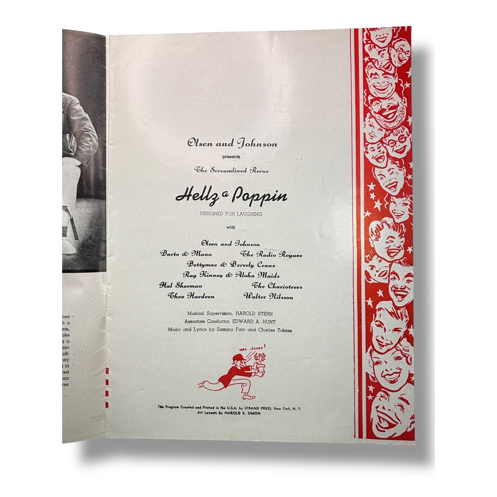 1938 Hellzapoppin Broadway Program Olsen & Johnson Revue Political Satire NYC 3