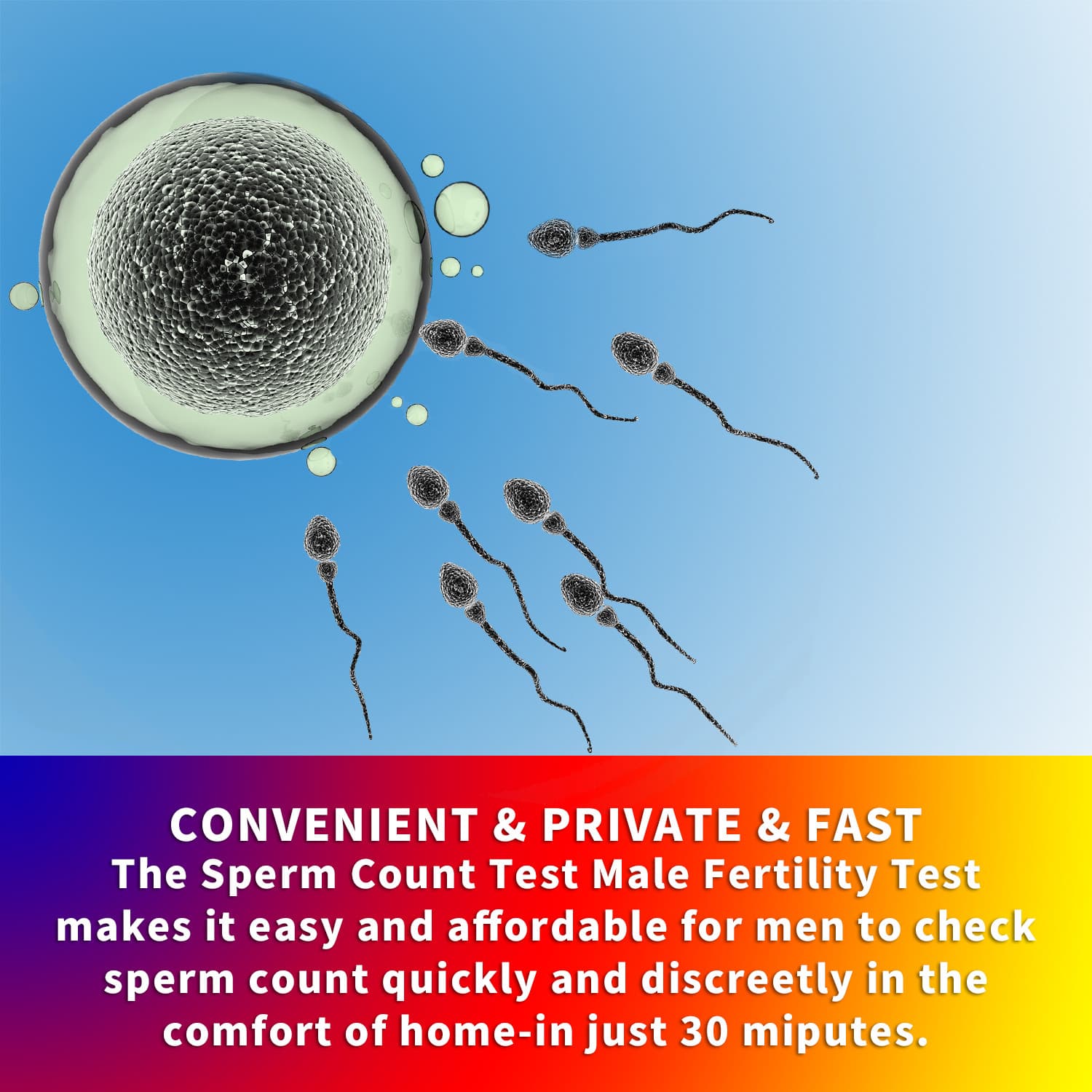 MERYDI-NEW Sperm Test Kit For Male Fertility Test Sperm Count Level Test 99% 6