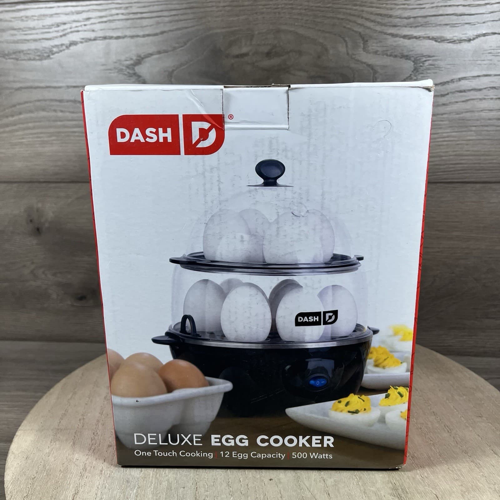 DASH Deluxe Egg Cooker 12 Eggs Capacity Electric Hard Boiled Poached Soft Boiled