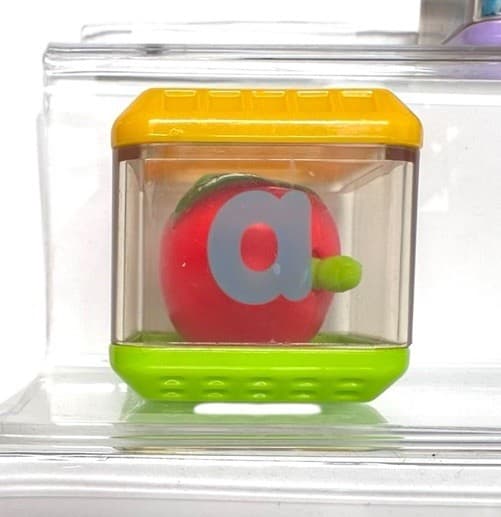 Fisher Price Peek a Boo Replacement Blocks **LETTER A** Apple 3