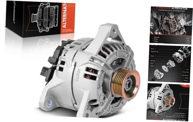  Alternator Compatible with Porsche 911 1999-2001 3.4L, 911 2001-2004 3.6L, 