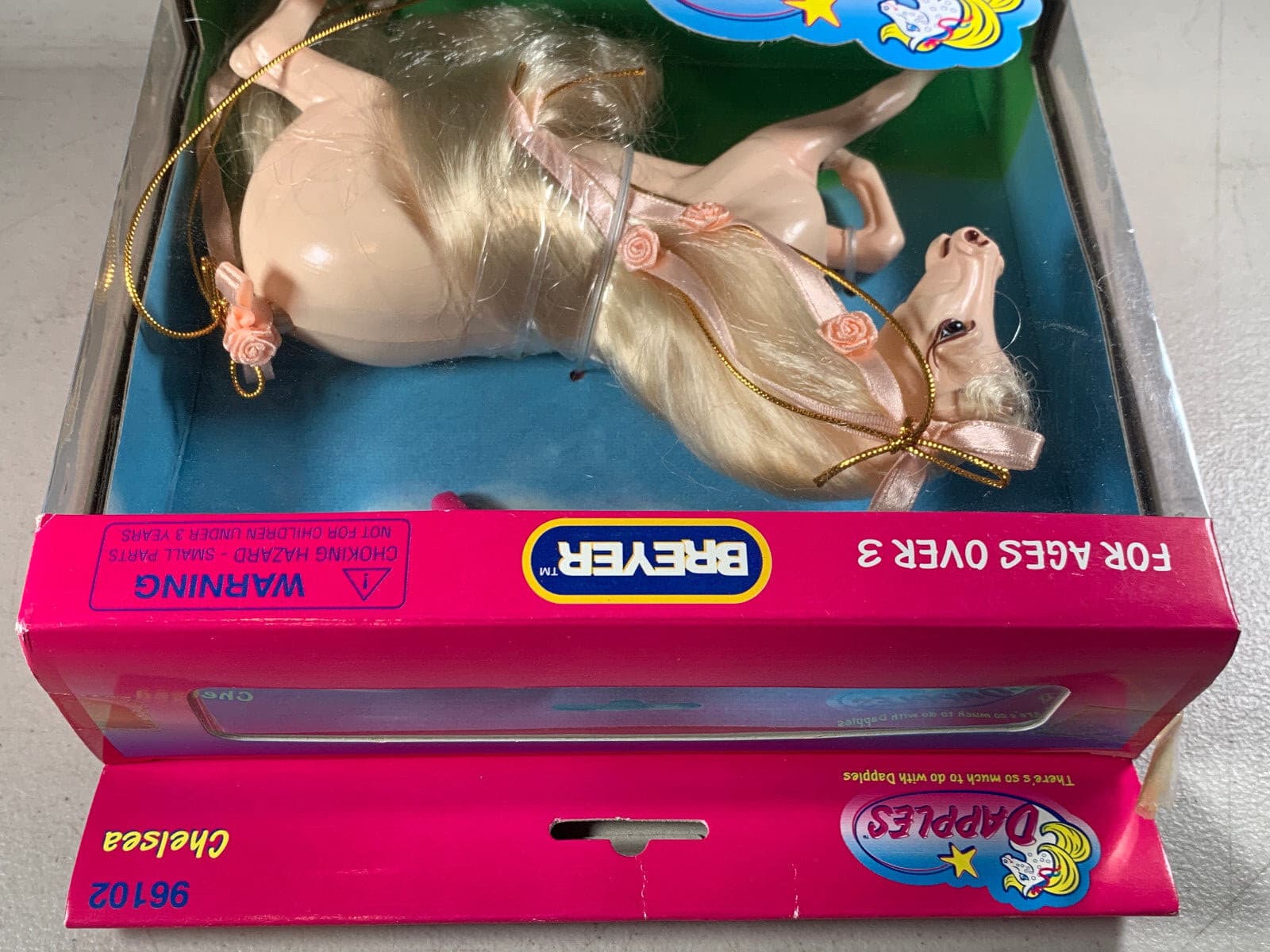 READ! Vintage 1996 Breyer Dapples Chelsea Horse Doll 96102 w/ Brush 2