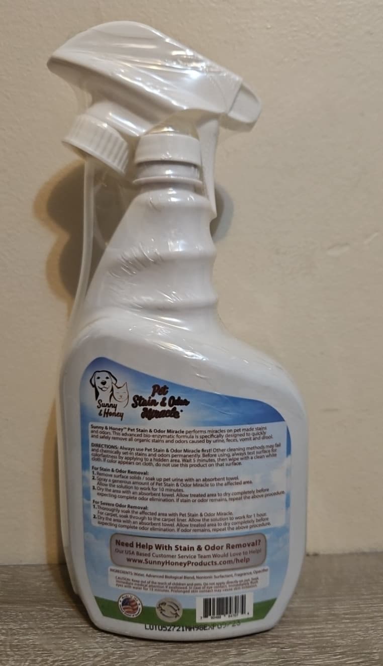 Pet Stain & Odor Miracle - The Best Enzyme Cleaner for Dog Urine Cat Pee New 2