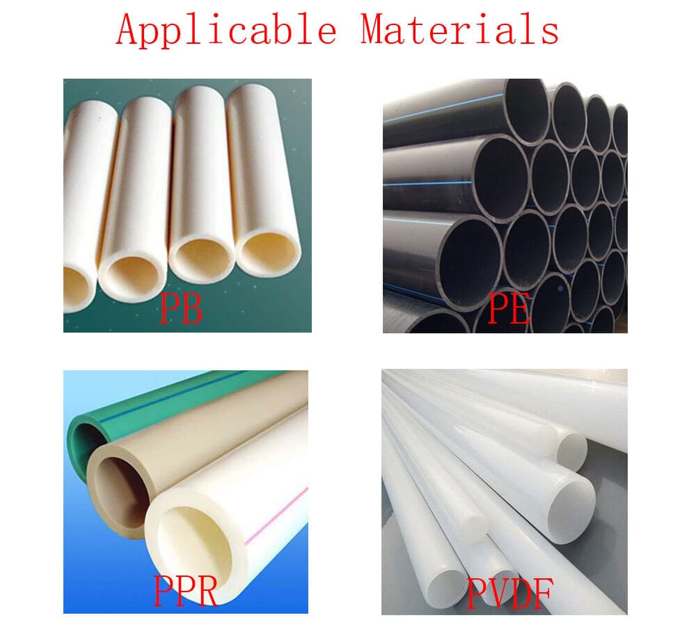 2.48-6.30" Manual Pipe Fusion Welder Machine Pipe Welding Machine 4 Clamps 110V 2