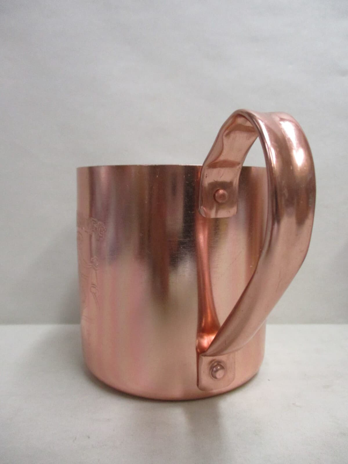 Set of 2 Smirnoff Vodka Moscow Mule Mugs Pink Copper Anodized Aluminum 5