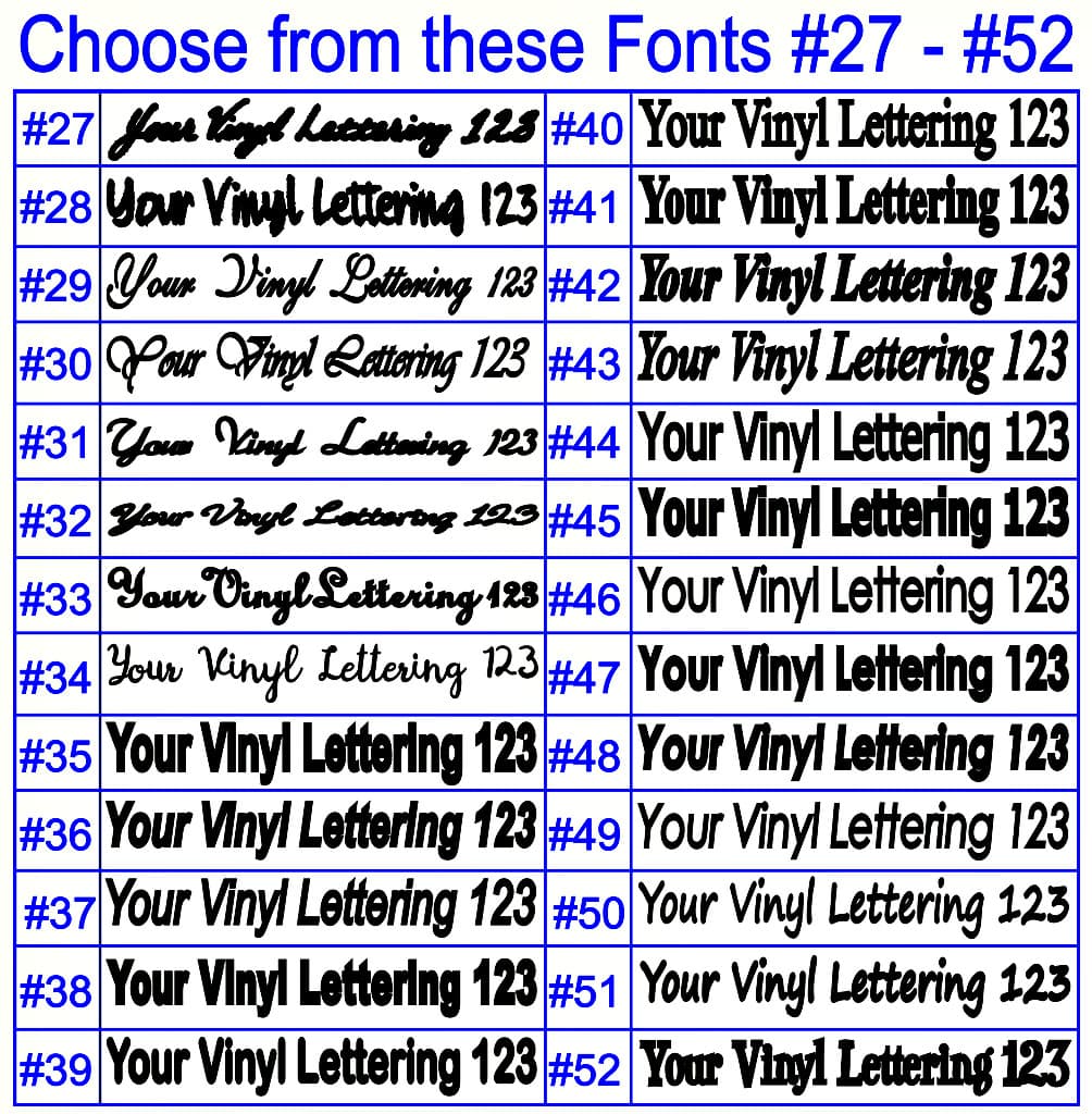 Custom Text Vinyl Decal Personalized Lettering Window Yeti Cup Sticker 10 Sizes 6