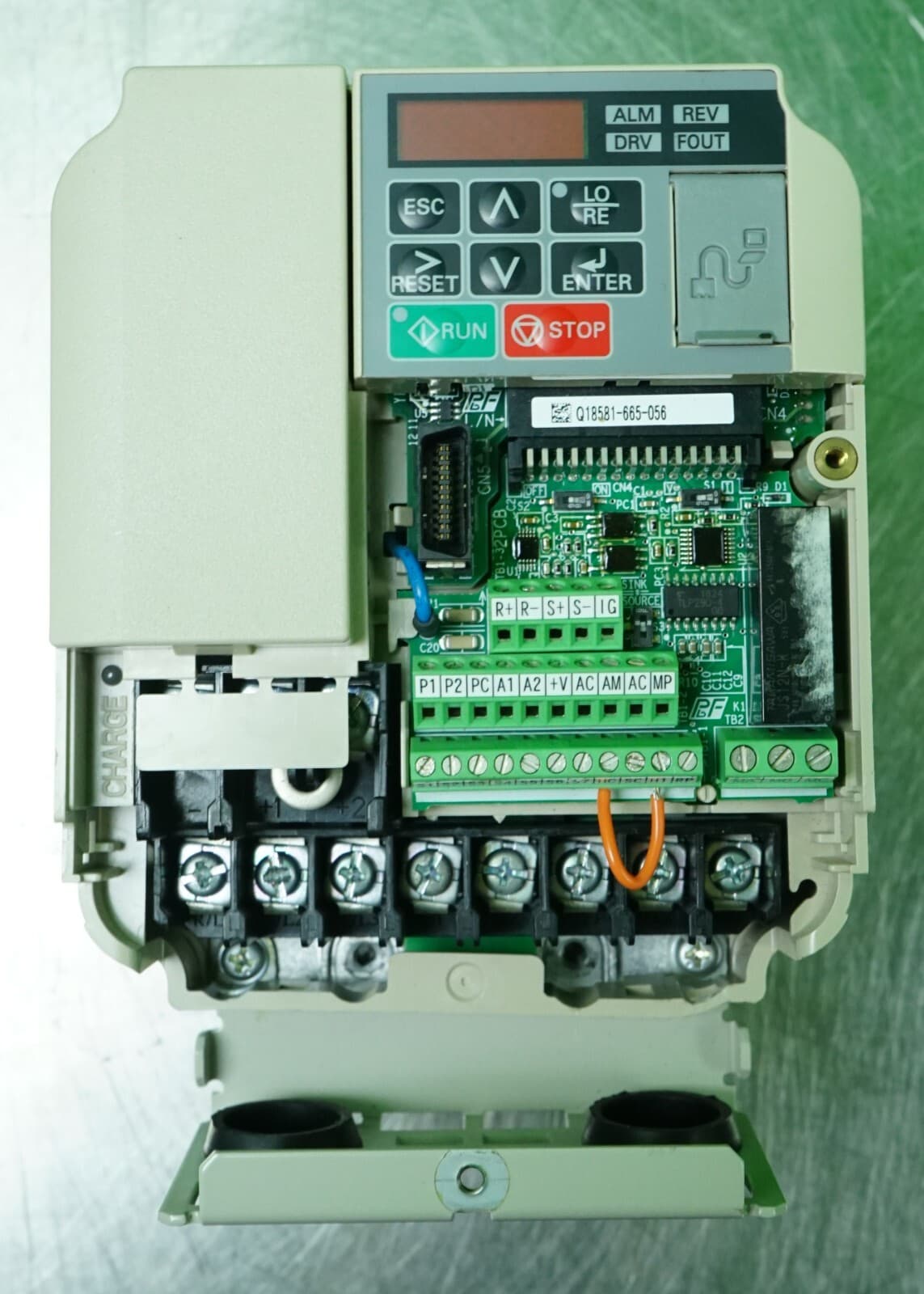 (1) Yaskawa CIMR-VU2A0010FAA V1000 Variable Frequency Drive Tested No Covers 5