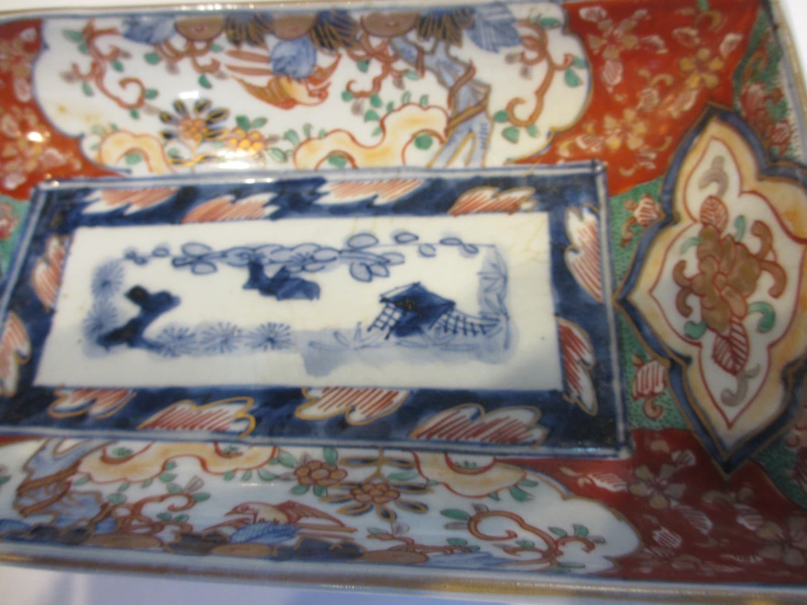 Antique QING OR REPUBLIC PERIOD Hand Painted Japanese Imari Footed Bowl 5