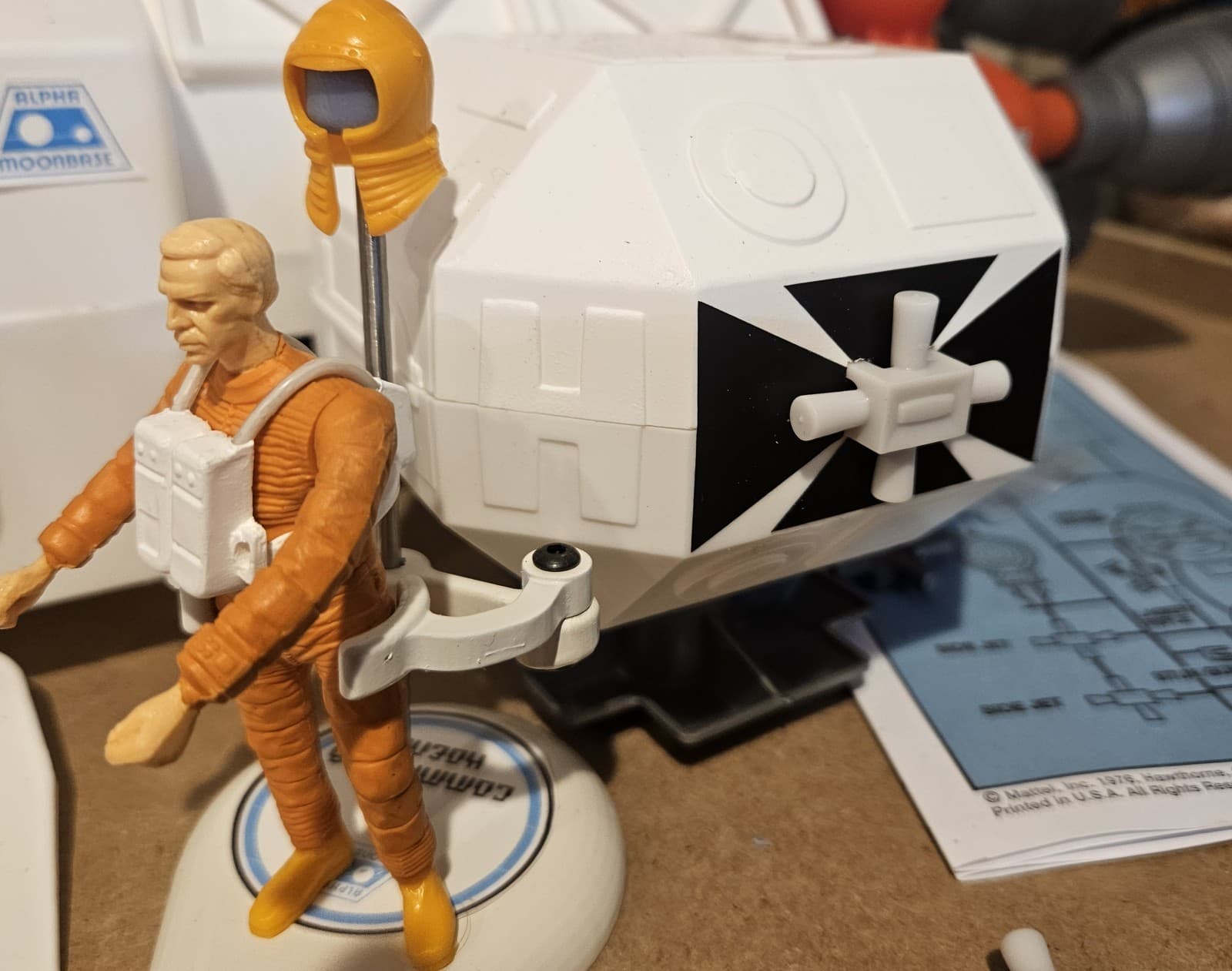 Space 1999 Mattel Eagle One Black Sticker Set 3