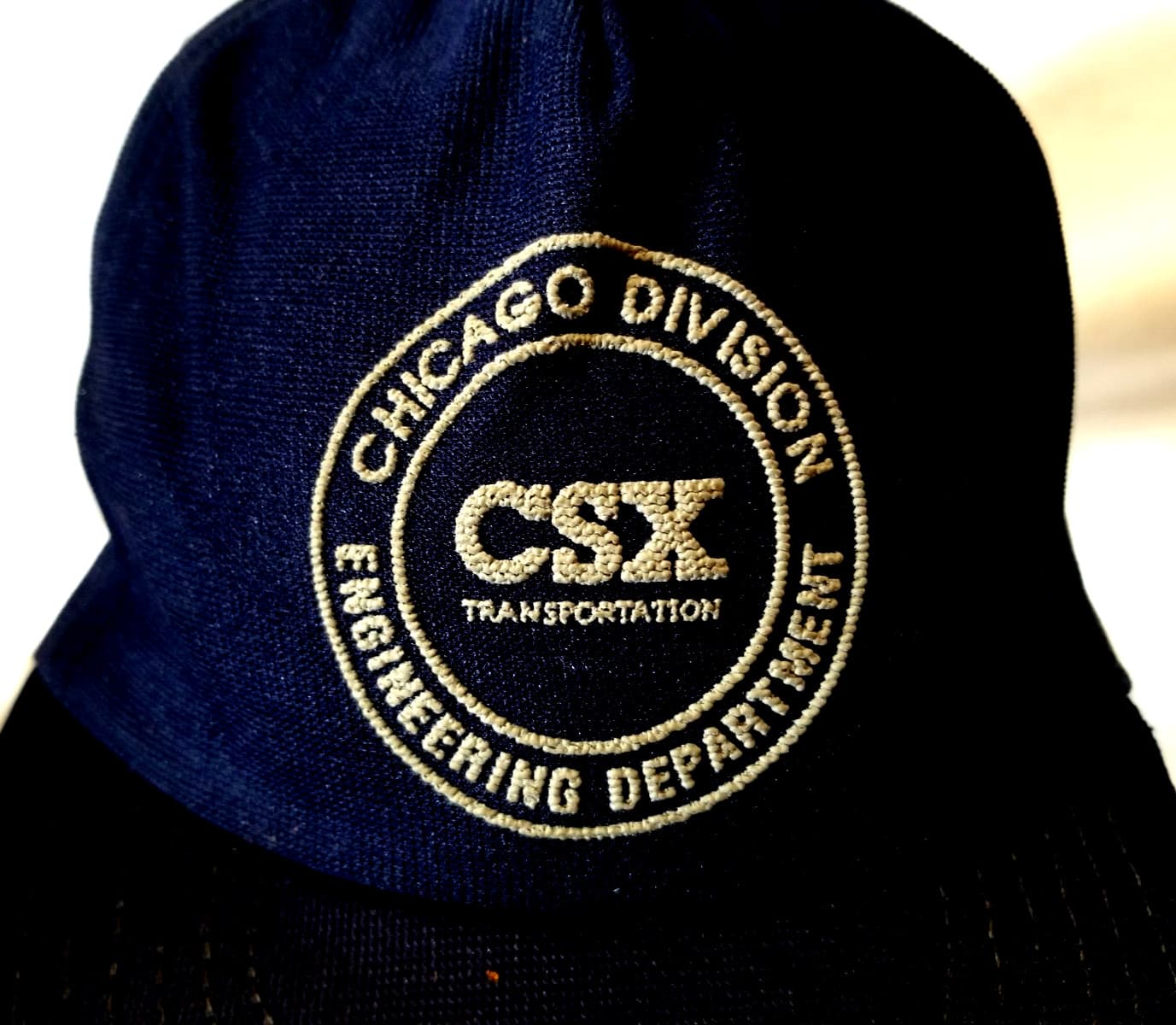CSX Railroad Chicago Division Engineering Department Adjustable Unisex Hat Cap 2