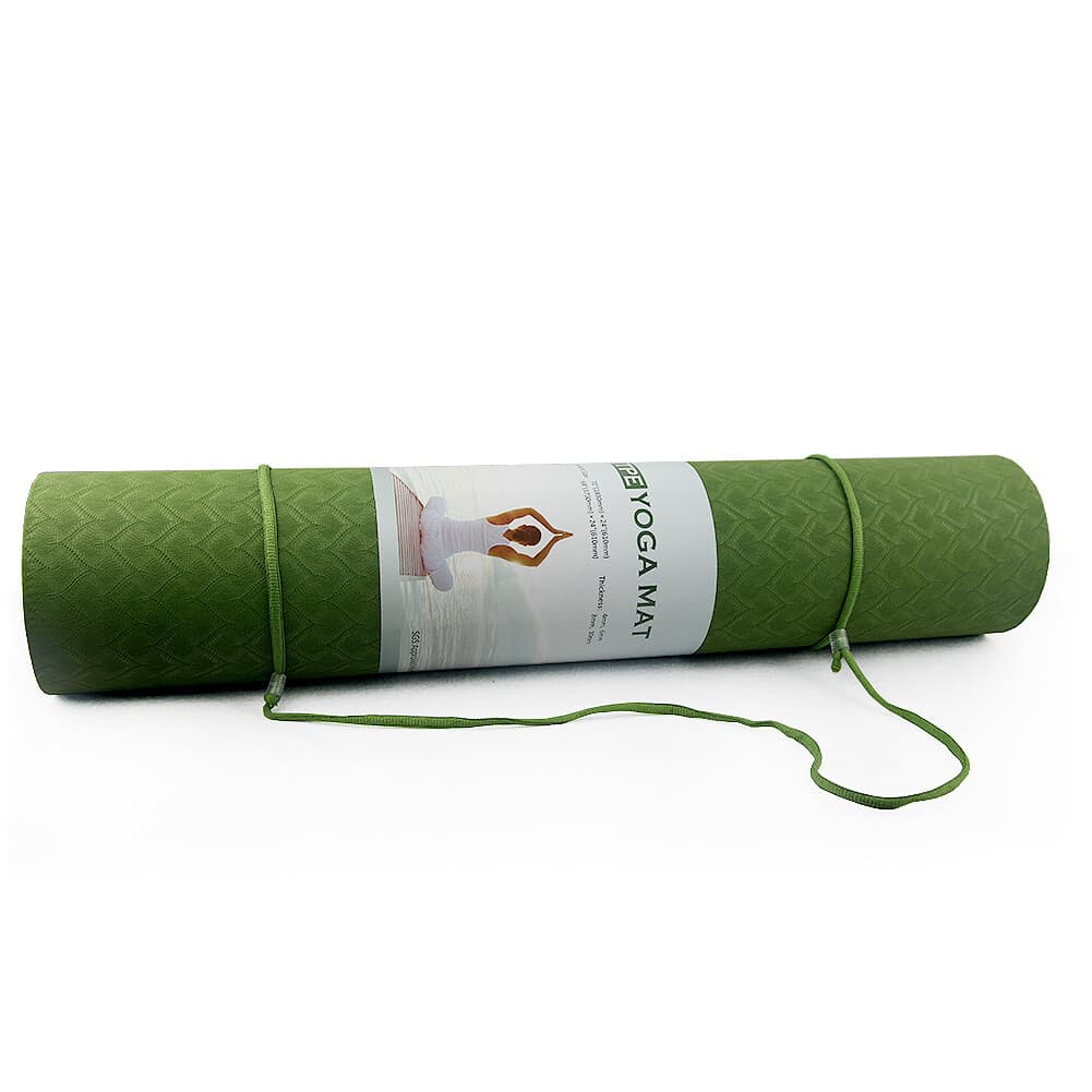 Exercise Yoga Mat Non Slip at 72" x 24" x 6mm thickness with Carrying Strap 5