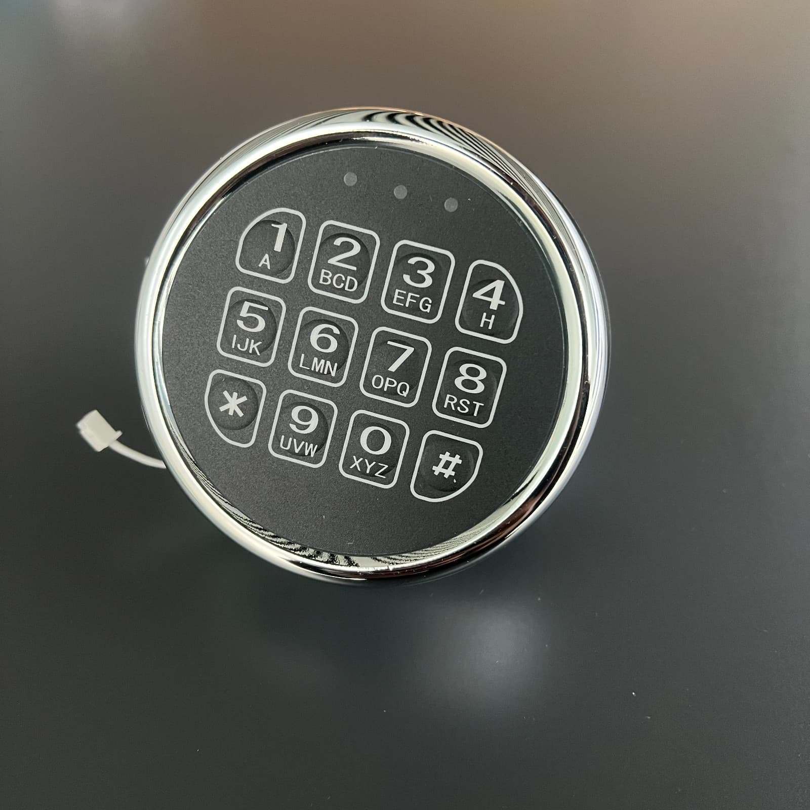 Gun Safe Lock Replacement,Chrome Keypad Electronic Safe Lock with Solenoid Lock 3