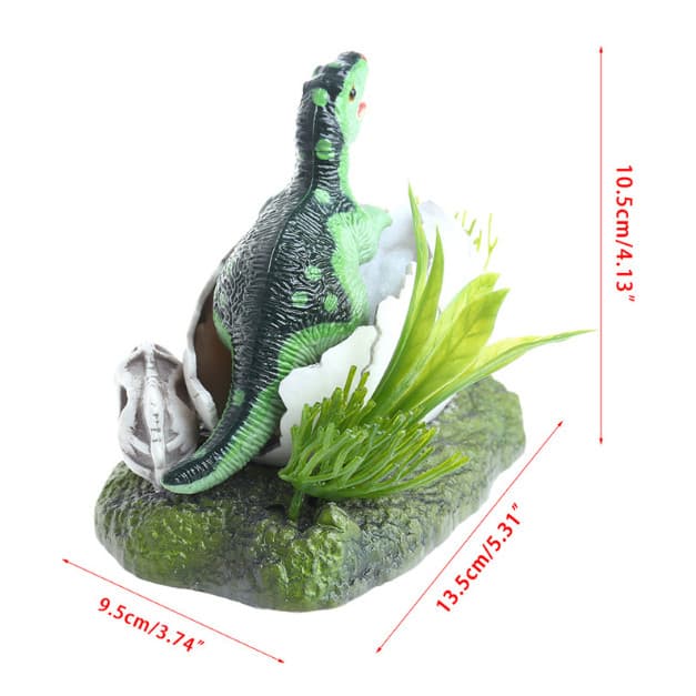 Pneumatic fish tank decoration oxygenation simulation dinosaur shell breaking 6