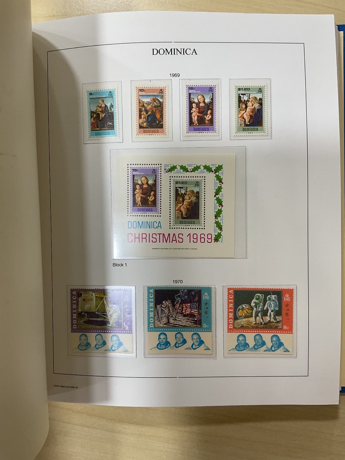 Dominica stamps. KGV - QE. mostly MNH. Schaubek album. EX95 6