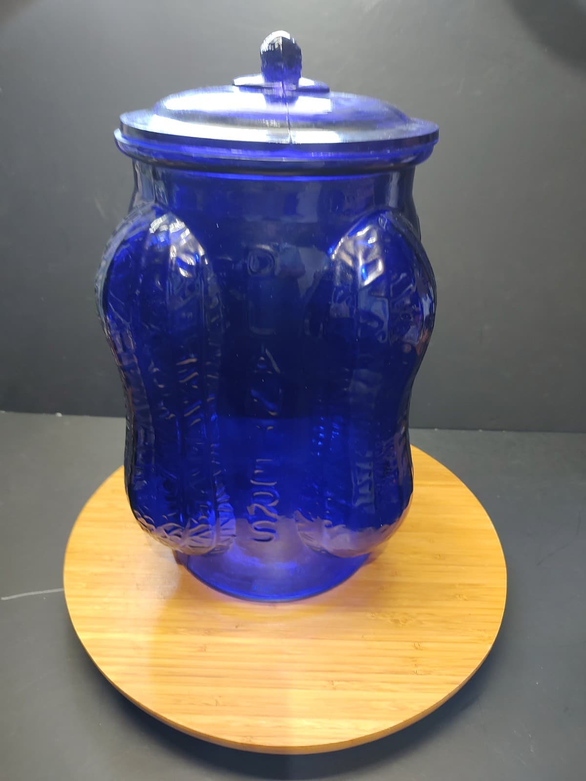Planters Peanut Jar Cobalt Blue 2