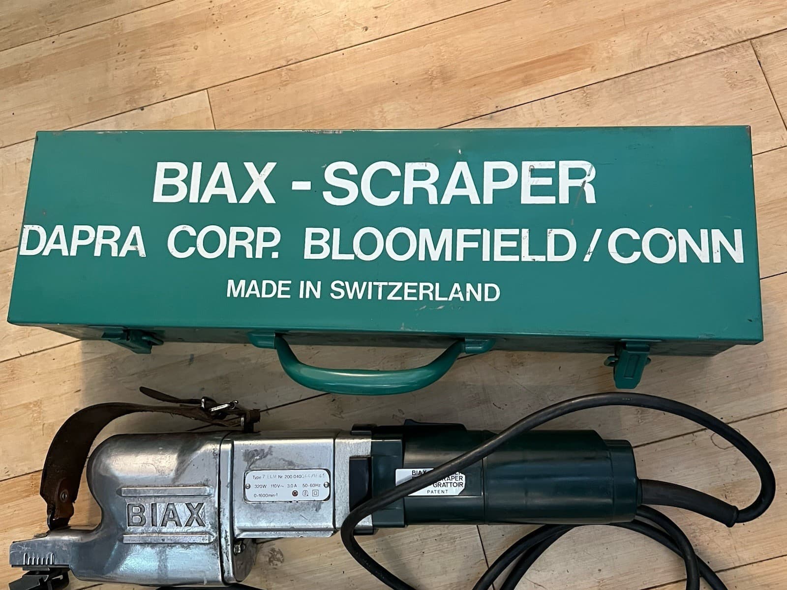 Nice Biax Dapra 7-ELM Variable Speed Machine Power Scraper w/ Case & Blades 5
