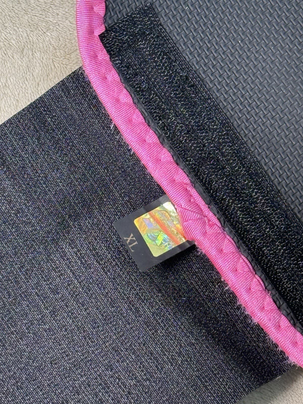 Sweet Sweat Waist Trimmer Band Women Men Trainer Faja Belt Black Pink Size XL 4