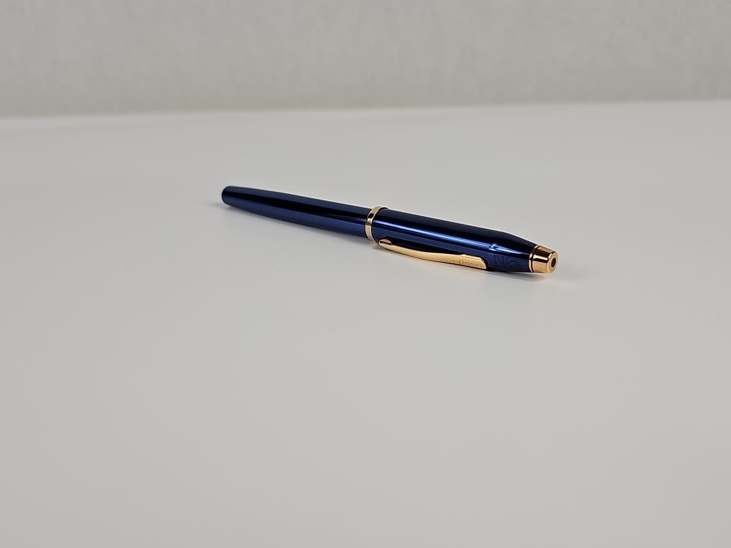 Cross Century II Fountain  Lavender Blue Lacquer Rose Gold Trim (F Fine) USED 3