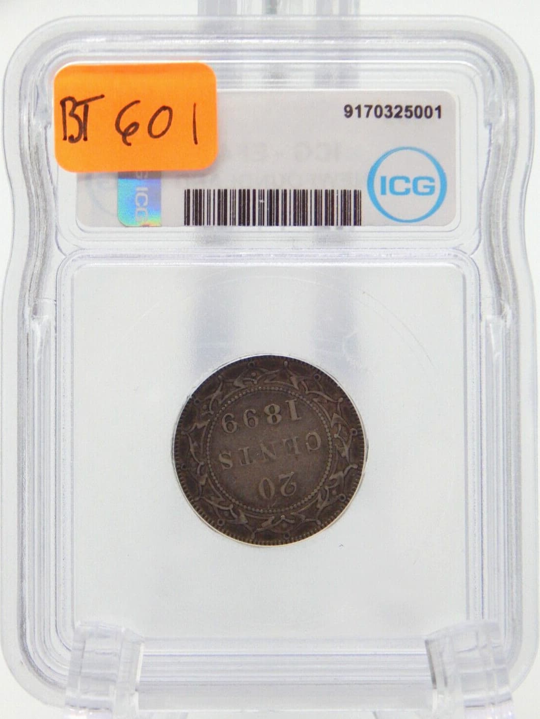 1899 NEWFOUNDLAND 20c TWENTY CENTS  ICG EF40 (BT601) 6