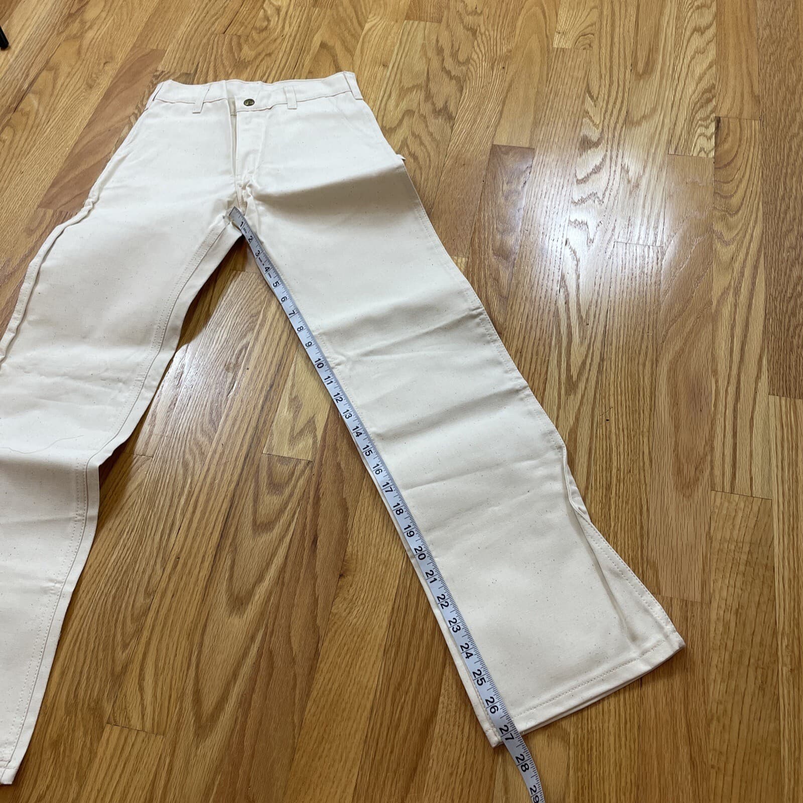 VINTAGE OSHKOSH BGOSH TRIM PAINTERS DENIM JEANS Size Boys 11 R 24 X 27 Rare 6