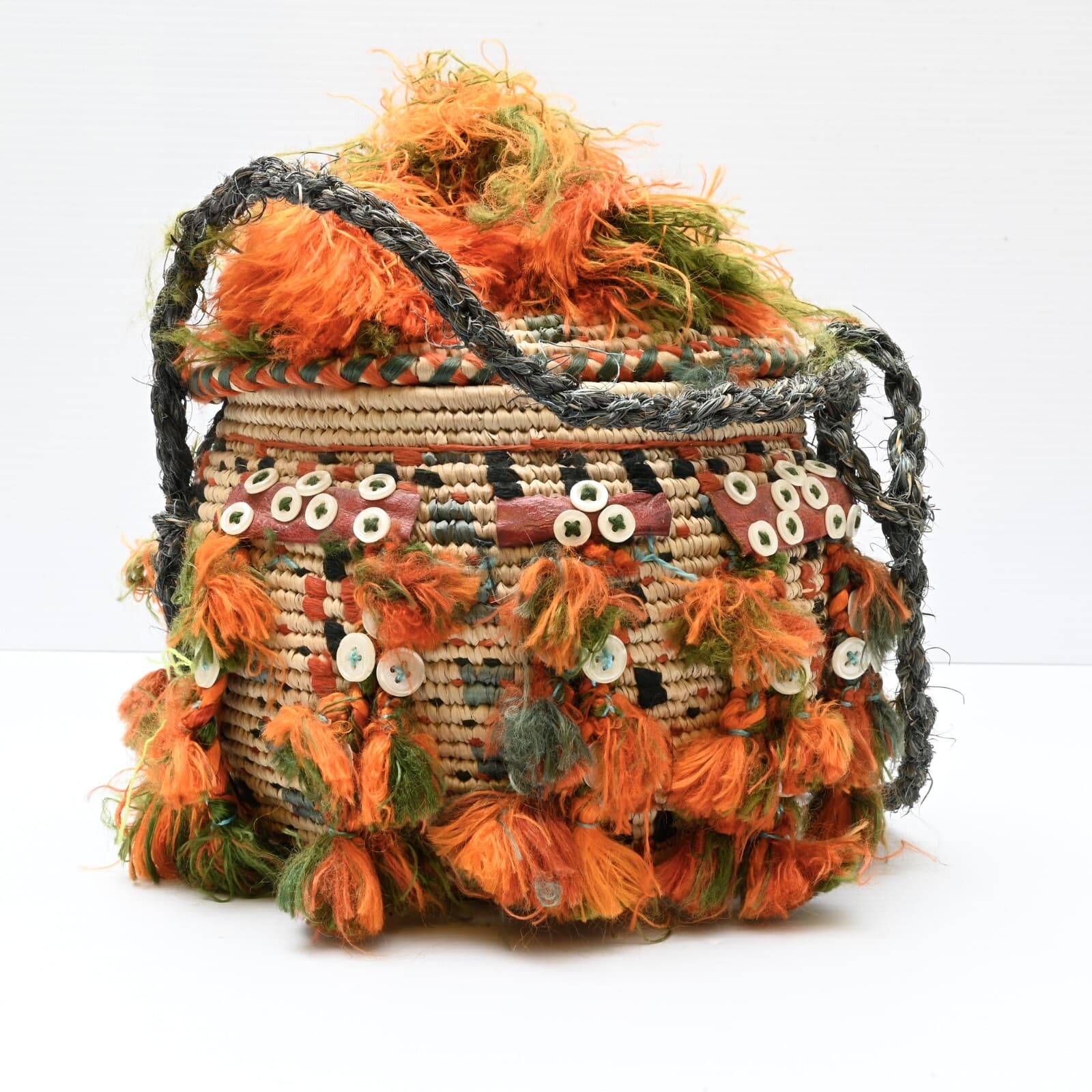 Vintage Egyptian Wedding Basket From Siwa Oasis Margunah 3