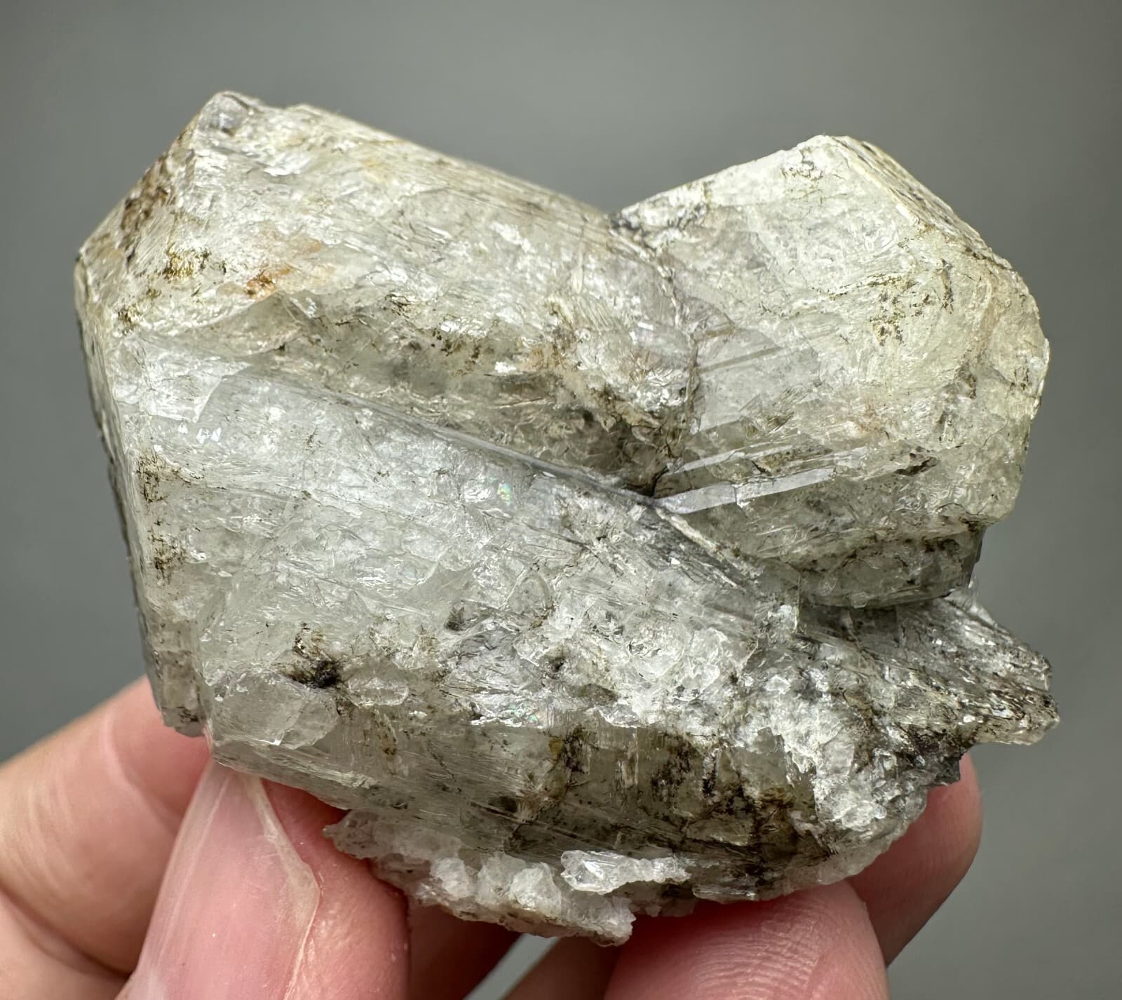 418 Ct. Fluorescent Full Terminated Wernerite Scapolite Huge Twin Crystal @Afg 5