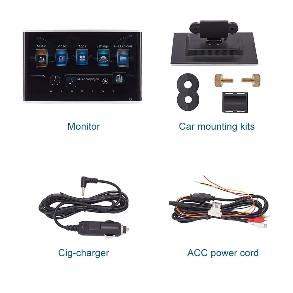 11.6in Android 9.0 Headrest Monitor Video Player for Car TV Touch Screen WiFi US 6