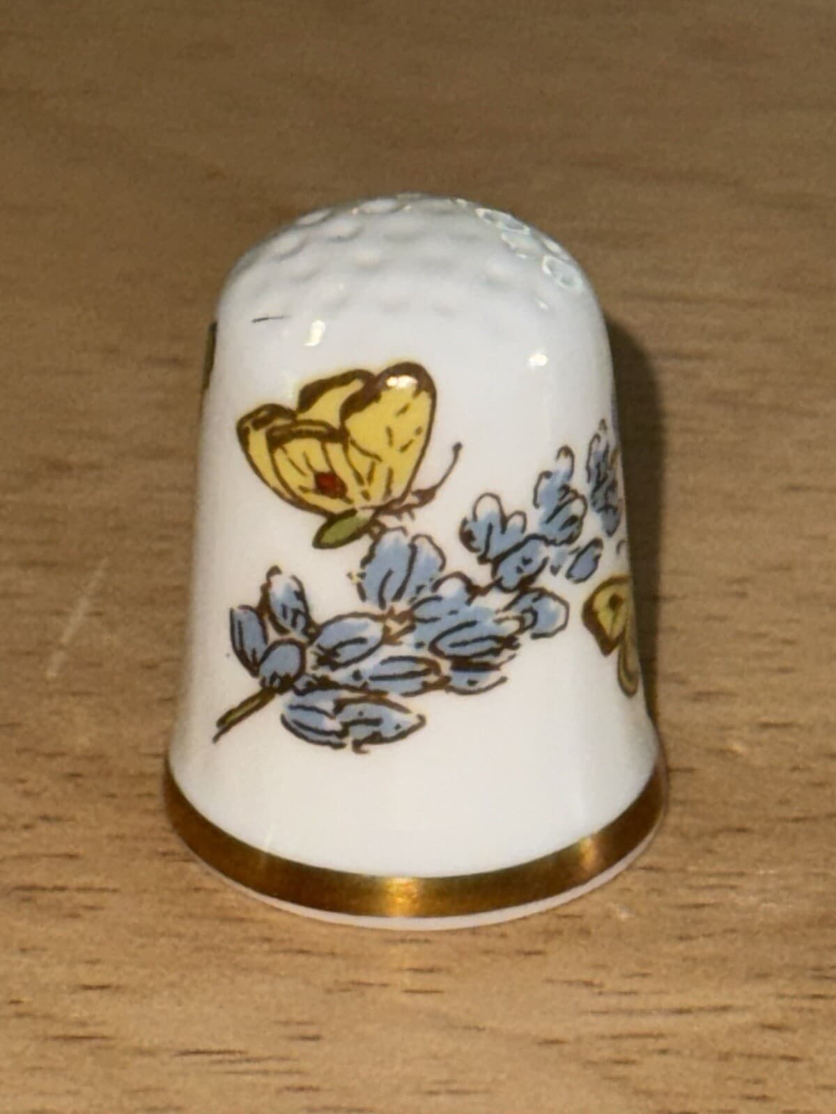 Three English Porcelain Thimbles -one Caverswall And Two Royal Worcester 3