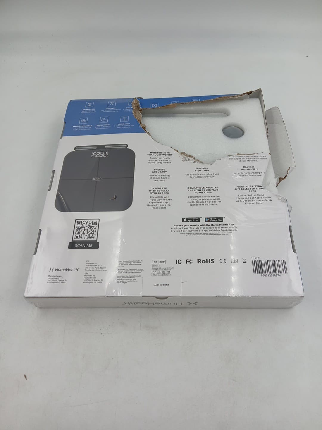 Hume Health The Body Pod Home Health Monitoring Smart Body Composition Analyzer 4