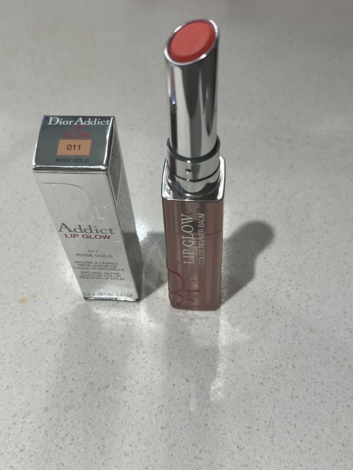 011 ROSE GOLD DIOR ADDICT LIP BALM LIP GLOW  3.2g/0.11fl oz Brand New in Box 4