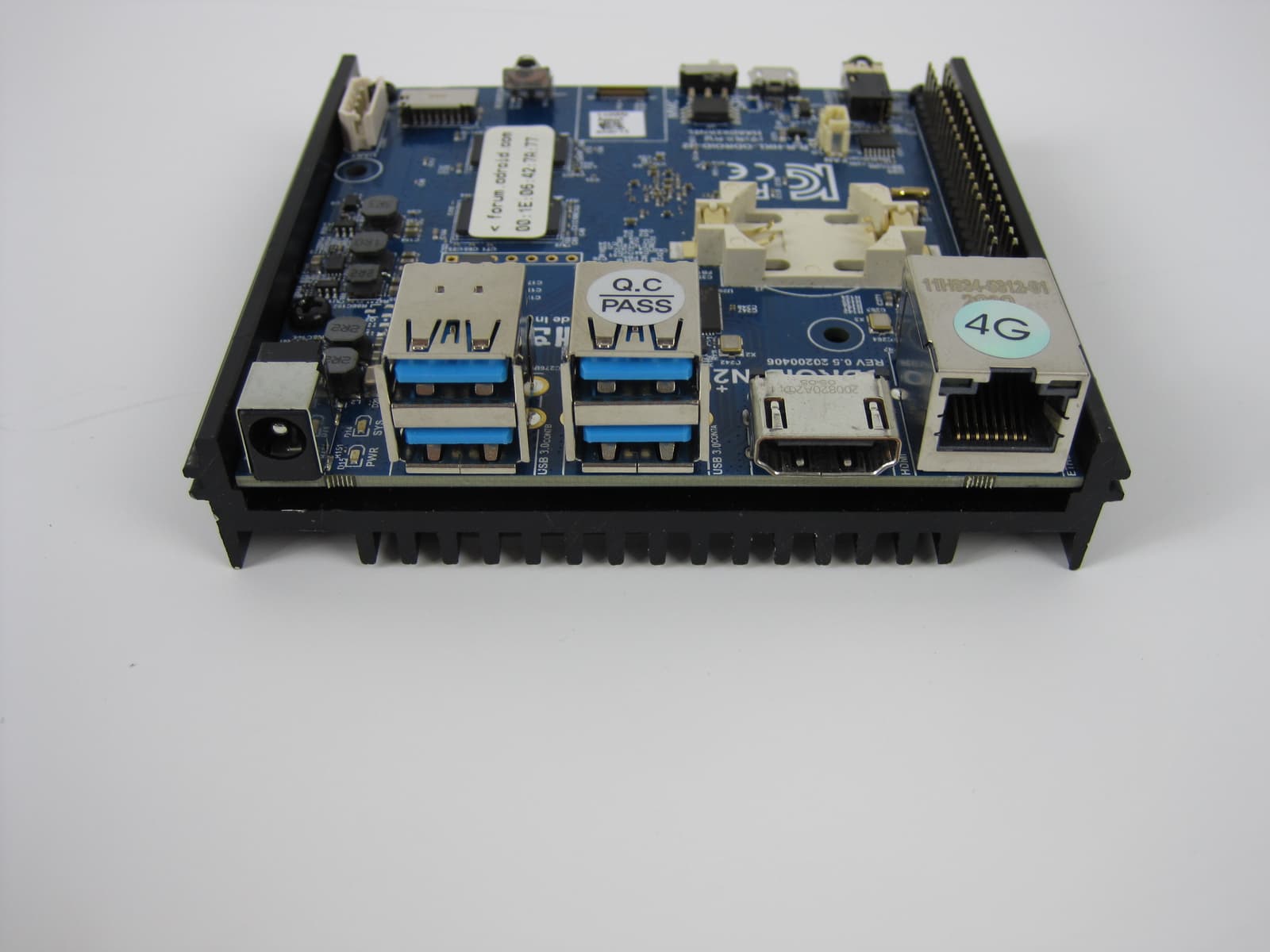 Lot of 5 - ODROID-N2+ Hardkernel 4GB DDR4 w/ PoE Splitter 4