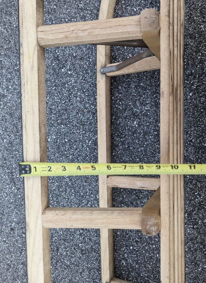 Vintage Erb Rodel Davos Wood Sled Iron Runners 42 X 13 X 10 In 3