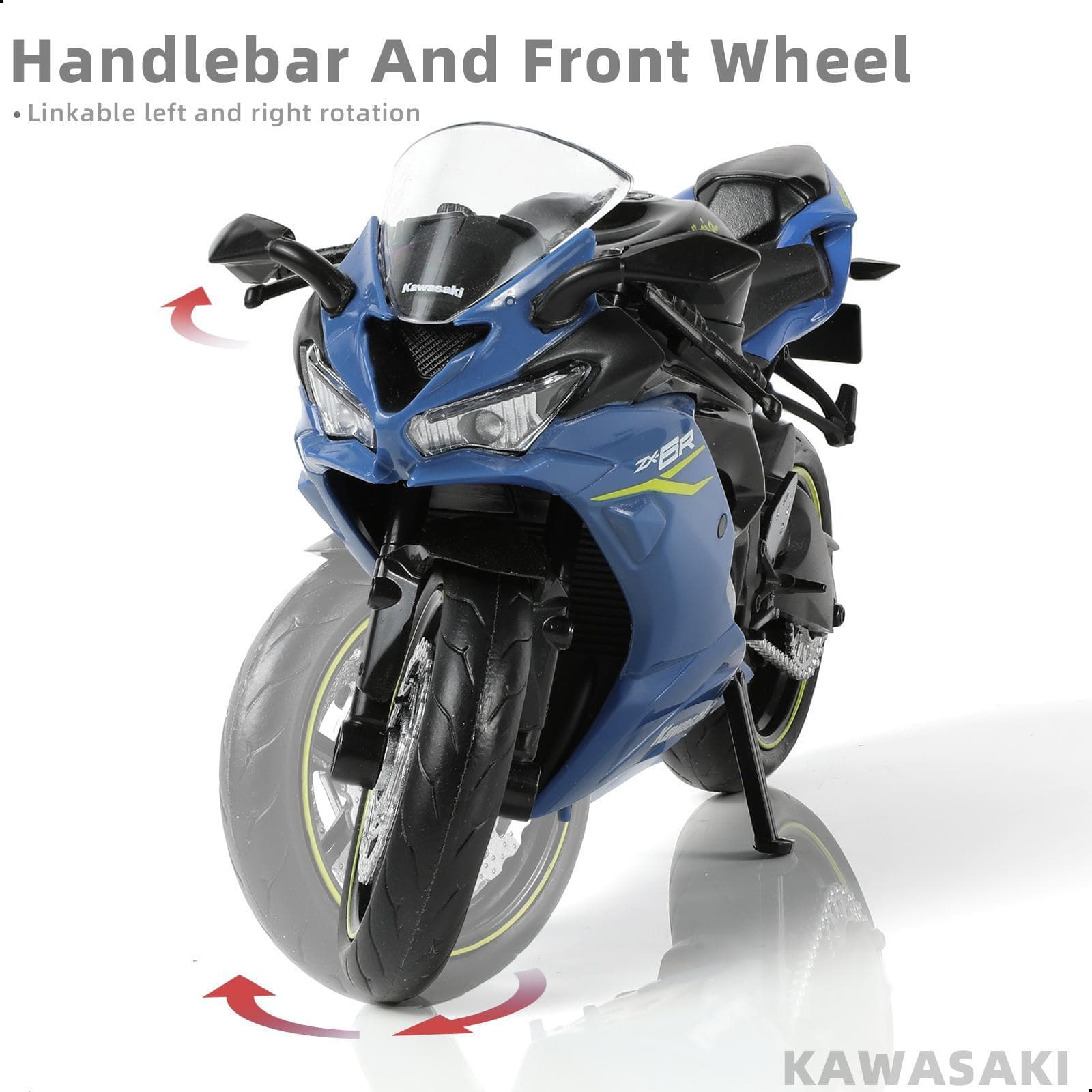 1/12  Ninja Motorcycle Model Toy Mini  Christmas Gifts  Alloy Metal Blue 3