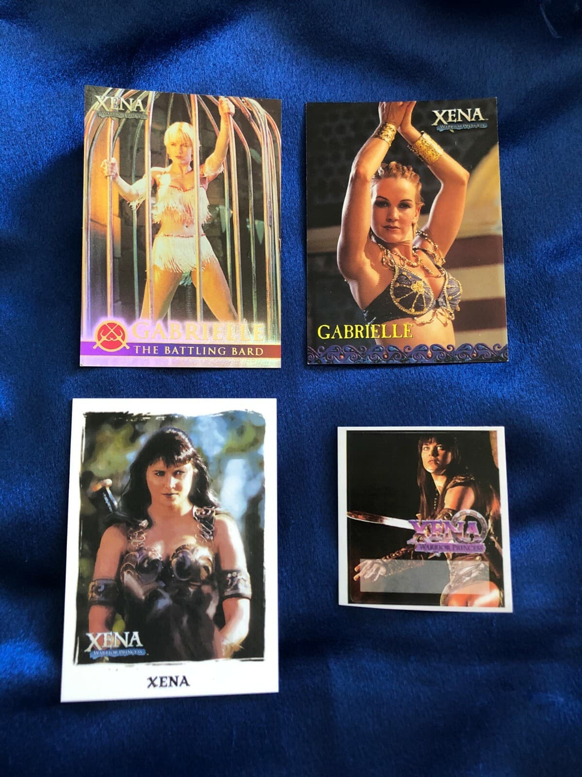 Xena Cards Lot: Gabrielle Battling Bard G1, Series 6 Promo P2, Arts & Images P1 2