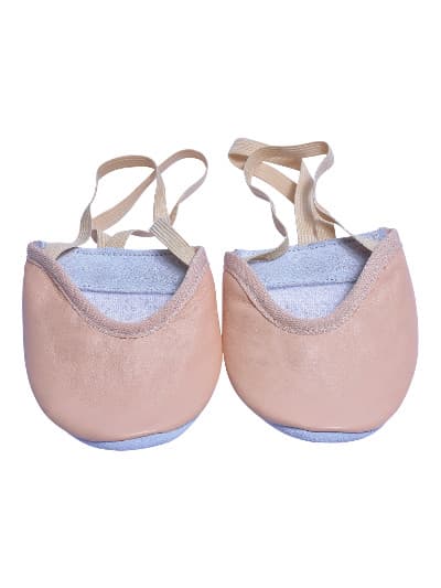 Rhythmic Gymnastics Leather Pink Toe Half Shoes 4