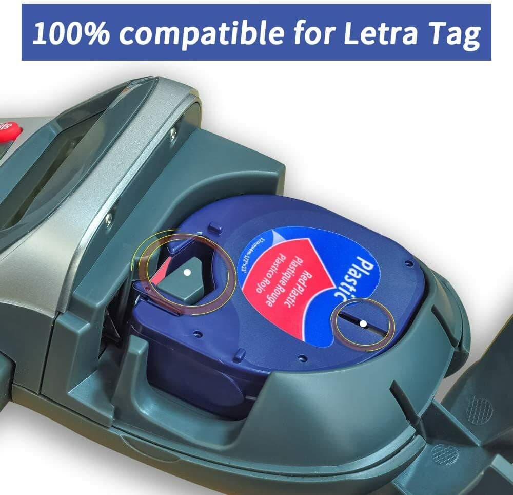7PK Dymo LetraTag Refill 91330 91331 Plastic Paper Label Tape 12mm LT-100H QX50 3