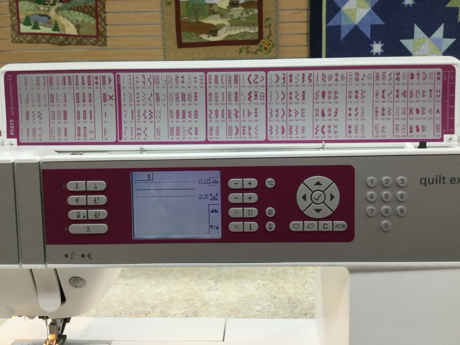 Pfaff Quilt Expression 4.0 Sewing Machine 5