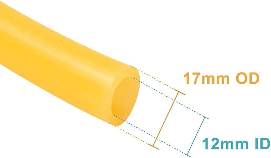 Feelers Natural Latex Rubber Tubing Tube 1/2" (12mm) ID x 12mm*17mm,  2
